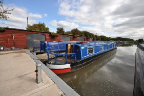 Moored at Anderton Marina